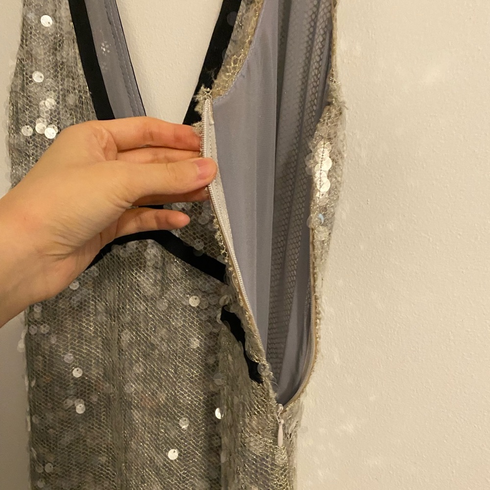 Zara Sequin Mesh Dress XS - Picture 12 of 15